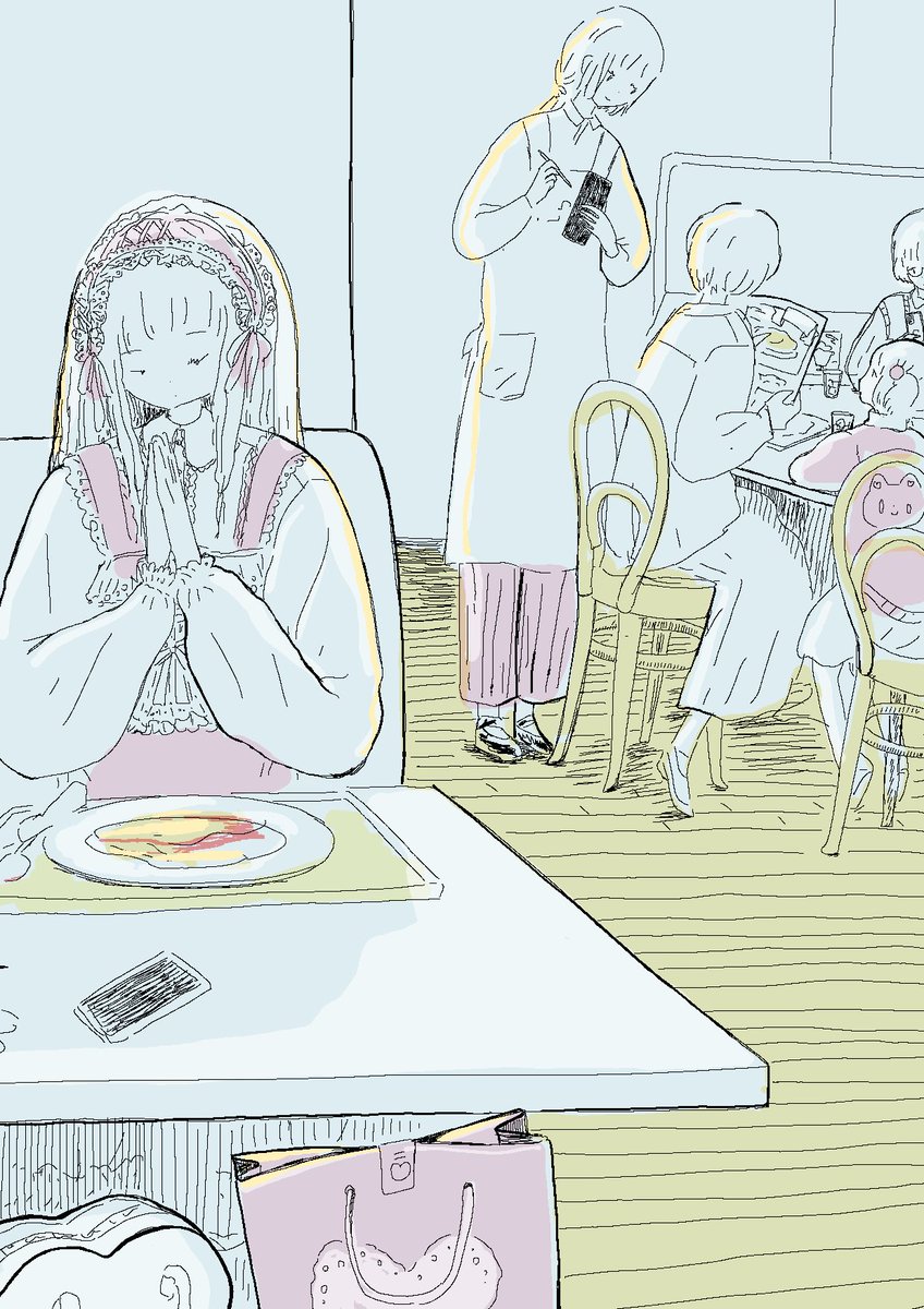 足りるかなぁ?と思いながら注文するけれど、
ちょうど良い満腹感で食べ終わる。それがオムライス!しずかに。 