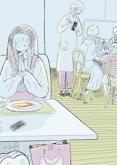 足りるかなぁ?と思いながら注文するけれど、
ちょうど良い満腹感で食べ終わる。それがオムライス!しずかに。 