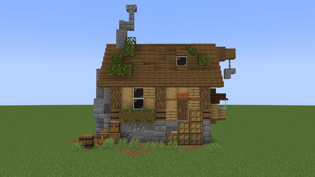 Minecraft  How to Make a Small Medieval Mansion 