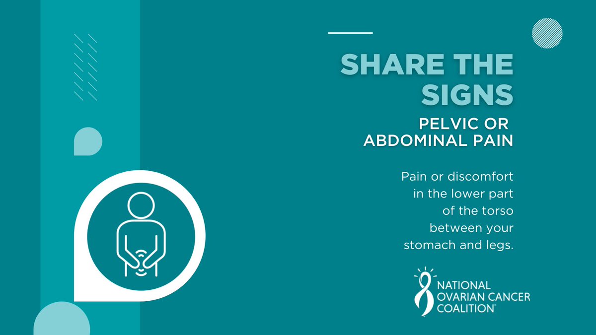 NOCCNational's tweet photo. We all know that feeling of fullness during our period or after a big meal, but if it lasts more than 2 weeks & you notice a visual difference in stomach size, it may be time to check with your doctor #KnowOvarian #SharetheSigns https://t.co/kaFIveLSV5