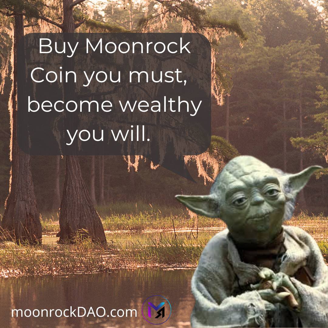 Fibeonax's tweet photo. The best crypto out there is MoonRockCoin! #MoonRockCoin #MayThe4thBeWithYou #MayTheFourthBeWithYou https://t.co/GeIWxmqkQE