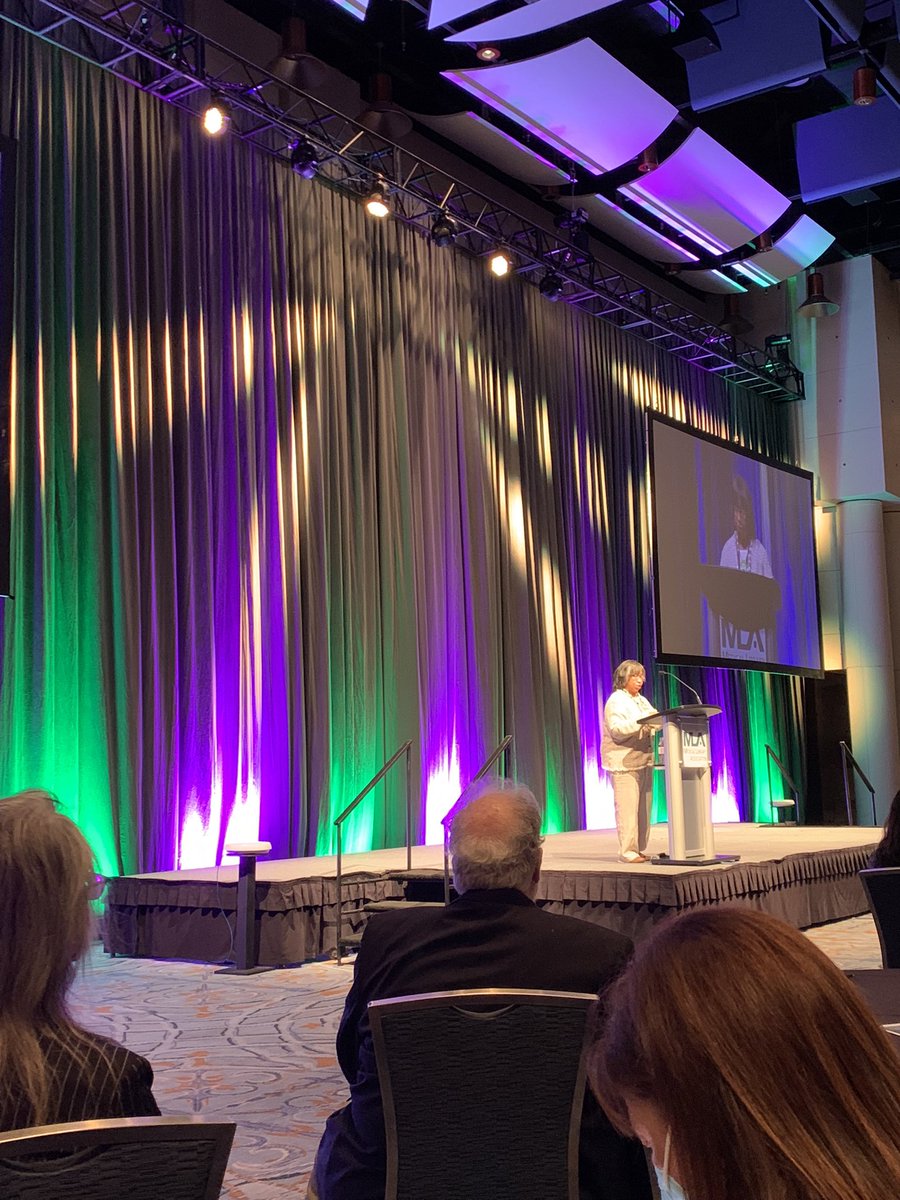 hurstej's tweet photo. It’s time for the Janet Doe Lecture. Introducing speaker Michael Kronenfeld is Sandra Franklin #mlanet22 history of #medlibs! https://t.co/J79L4plPX5