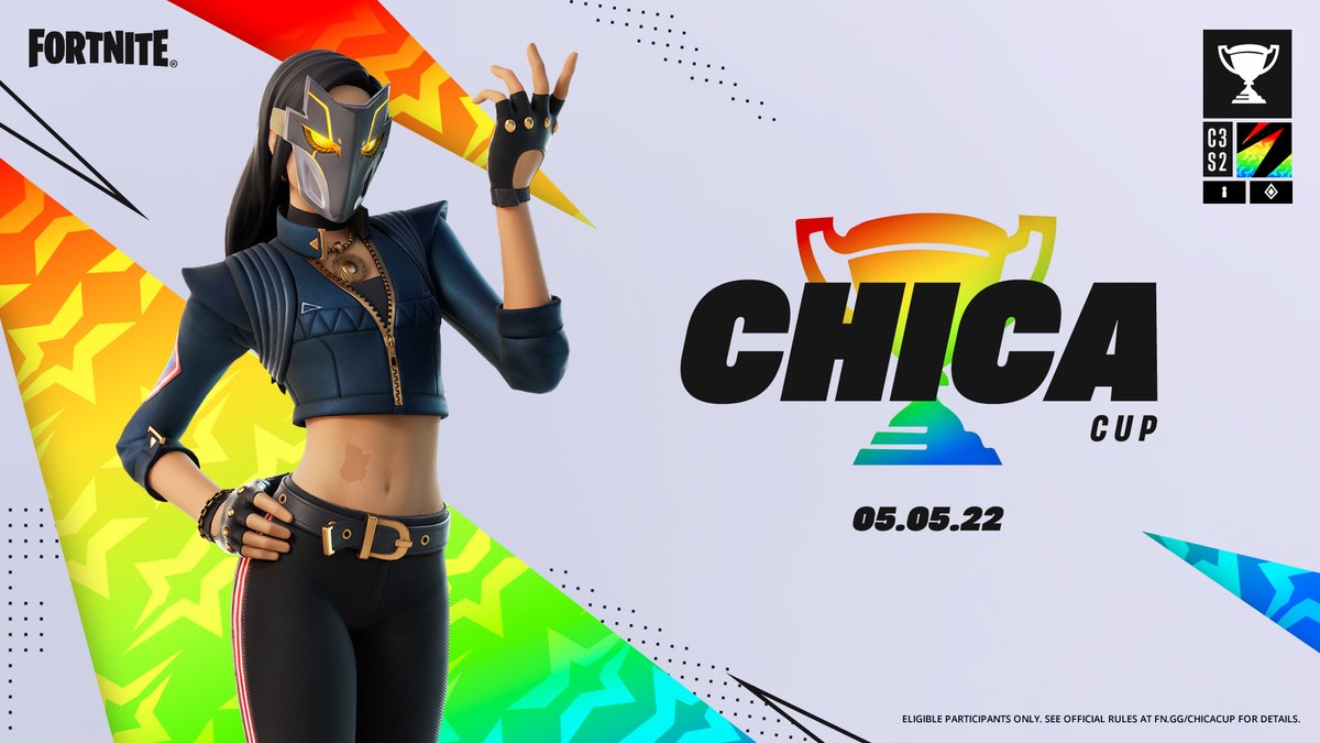 ATTENTION POLLOS: It's almost time to compete in the <a href="/ChicaLive/">Chica</a> Cup in Zero Build, happening on Thursday, May 5! 🐥🥚⭐️

More info: fn.gg/Chica
