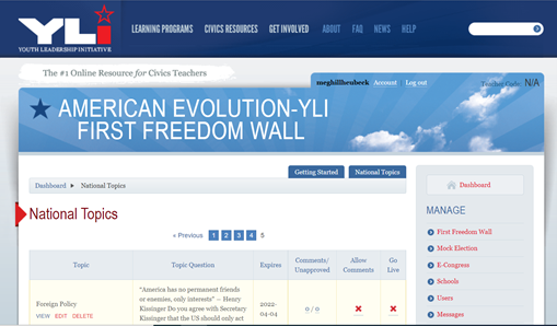 YLIYouthLeaders's tweet photo. Happy #TeacherAppreciationWeek2022 week! Let @YLIYouthLeaders @Center4Politics make your life easier. Login and access #FirstFreedomWall! @http://yli236.youthleadership.net/freedomwall/topics/index?_yli_session=89ed0481a5af0ac65253dc68f930d981&mtopic=national&page=5 https://t.co/a2aMiyYith