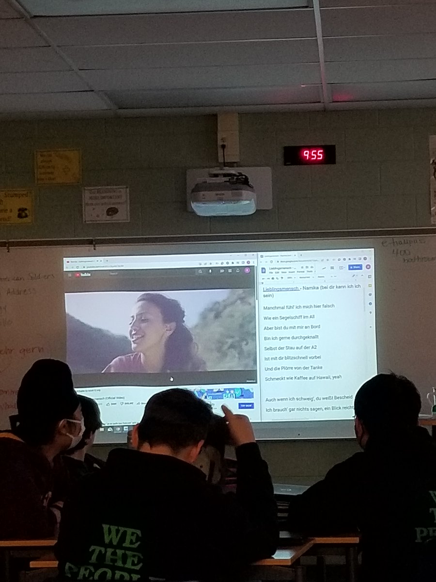 Kids in <a href="/FrauSchulzeNMS/">Frau_Schulze</a>'s class applied their language acquisition and analysis skills when diving into the meaning of a German song.  So many kids were engaged, thoughtful, and smiling!  #novipride <a href="/novi_ms/">Novi Middle School</a>