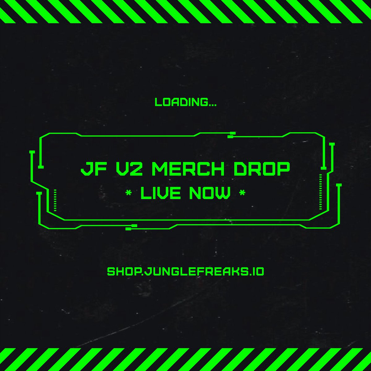 JungleFreaksNFT's tweet photo. ⚠️ MERCH V2 DROP ⚠️

☣️ LIVE NOW ☣️

https://t.co/JTJw8k5PoR https://t.co/lvRaufa2hA