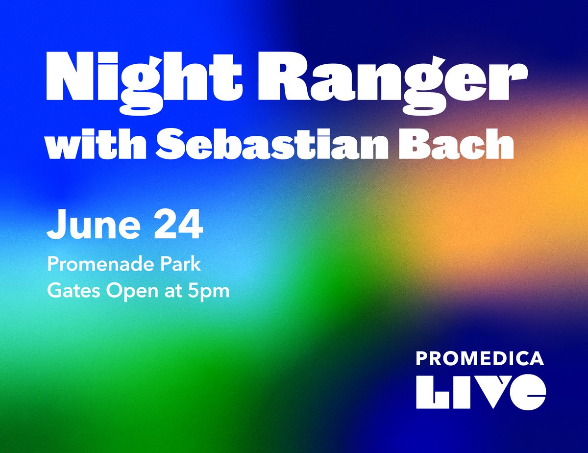 Rock out with Night Ranger and Sebastian Bach! Buy your tickets now at promedicalive.com.