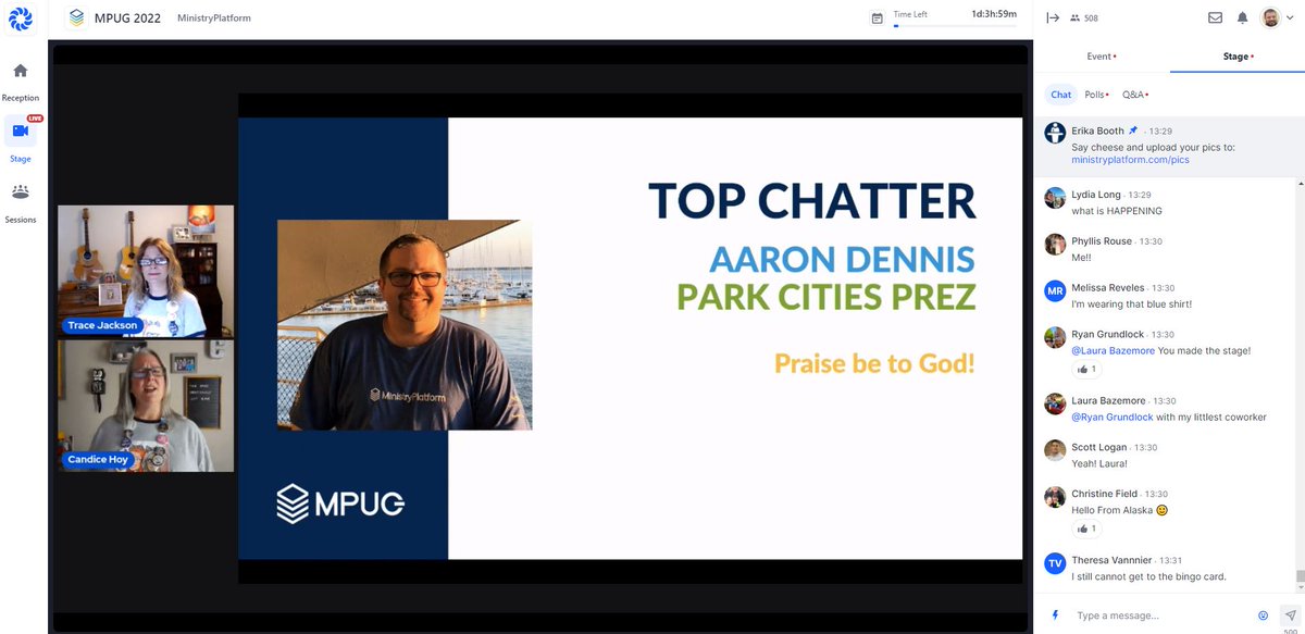 MP4Church's tweet photo. #MPUG2022 Day 1 is in the books and Day 2 is just hours away. Were you there? What was your favorite part? Did you attend sessions? 

If you didn't make it yesterday...we would love to see you today!

https://t.co/kvILfR4ftg

#ItIsNotTooLate #NoFomo https://t.co/XRX9lPPKMR