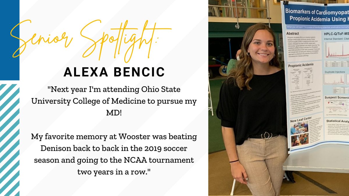 WoosterEdu's tweet photo. Congratulations Alexa! Ohio State is lucky to have you! ✨ #Wooster22 https://t.co/ef7eRG7gvX