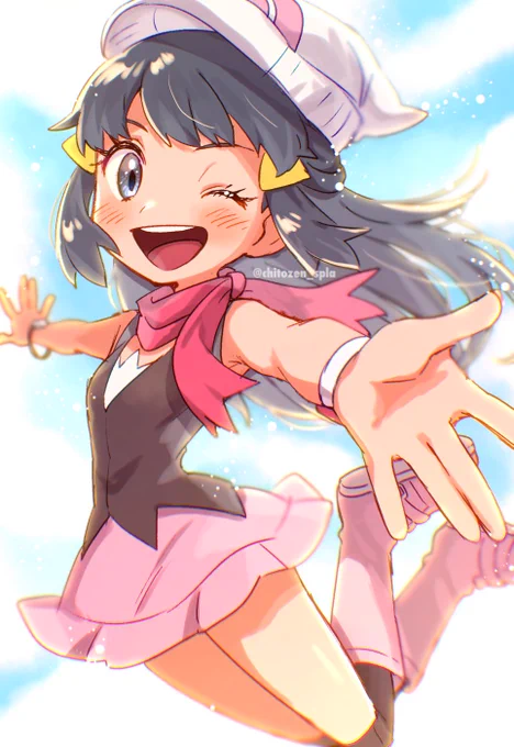 ヒカリ!
#ポケモントレーナー版深夜の真剣お絵描き60分一本勝負 