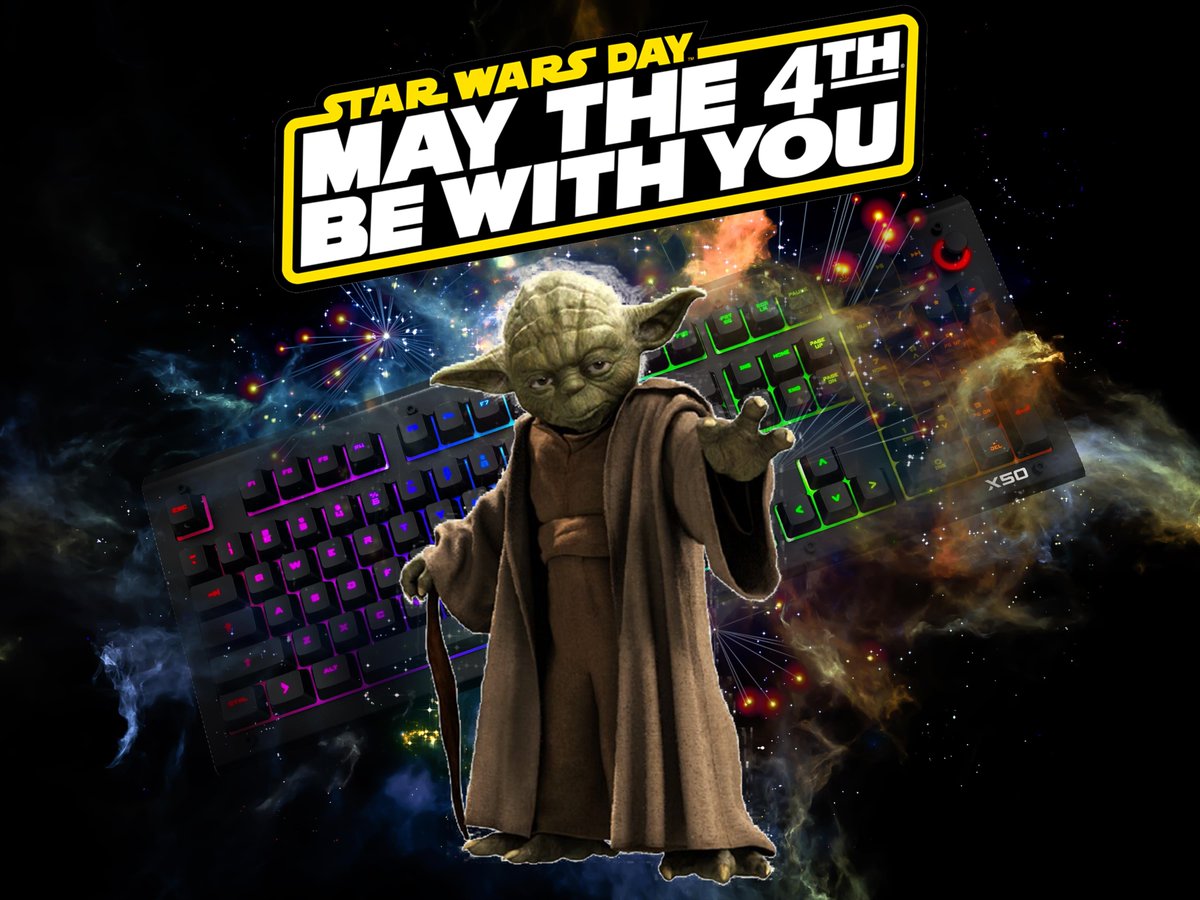 daskeyboard's tweet image. Win this X50Q you will! RT and comment below with your favorite Star Wars moment before midnight tonight PST to be entered to win, and #MayTheFourth be with you. 
daskeyboard.com/x/x50q-rgb-mec…
#maythe4th #MayTheFourthBeWithYou  #MayThe4thBeWithYou
