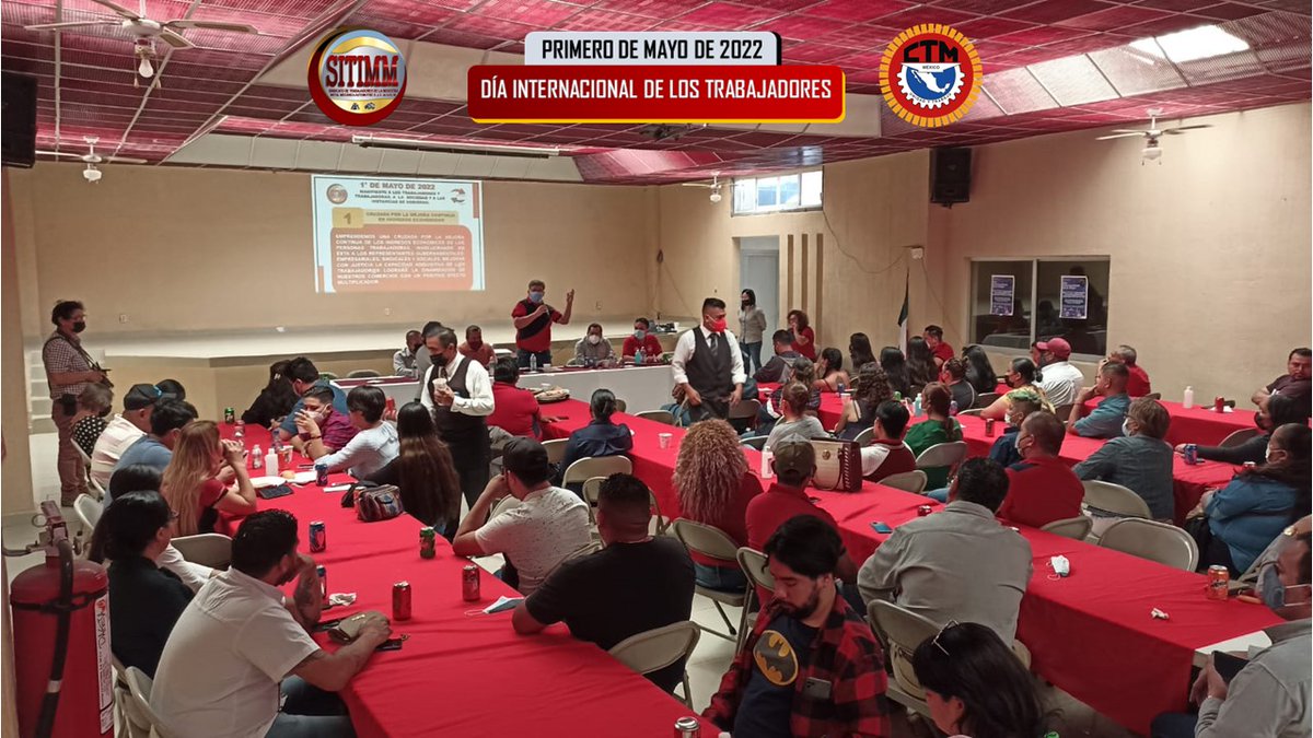 CTM_MX's tweet photo. Las y los compañeros del @SITIMM_CTM, encabezados por el compañero Alejandro Rangel, se reunieron este domingo con motivo del Día Internacional del Trabajo, para recordar la lucha histórica y honrar la memoria de los obreros que dieron su vida.

¡Unidad y Trabajo! https://t.co/4UlkvfVWYS
