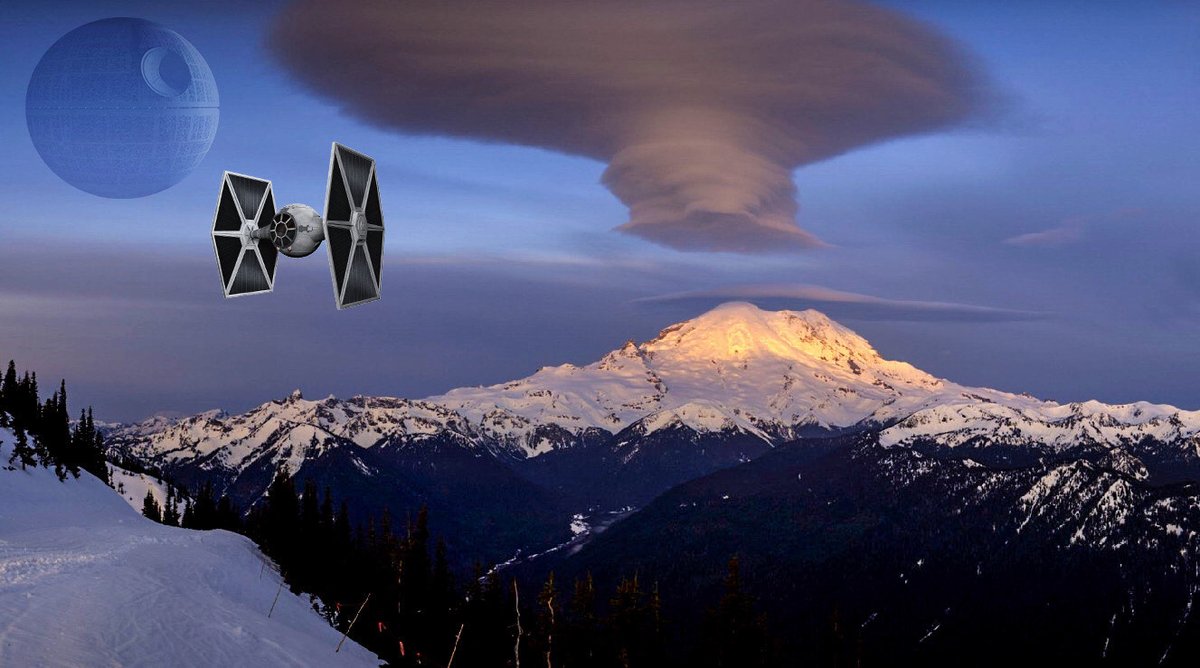 That sunrise over Rainier just got better and better. 

#MayThe4thBeWithYou 
#wawx