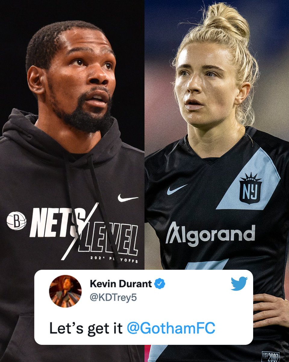 espnW's tweet photo. Thirty Five Ventures, led by founders Kevin Durant and Rich Kleiman, is now a minority investor in @GothamFC 🙌 https://t.co/ZnBXMaFT1A