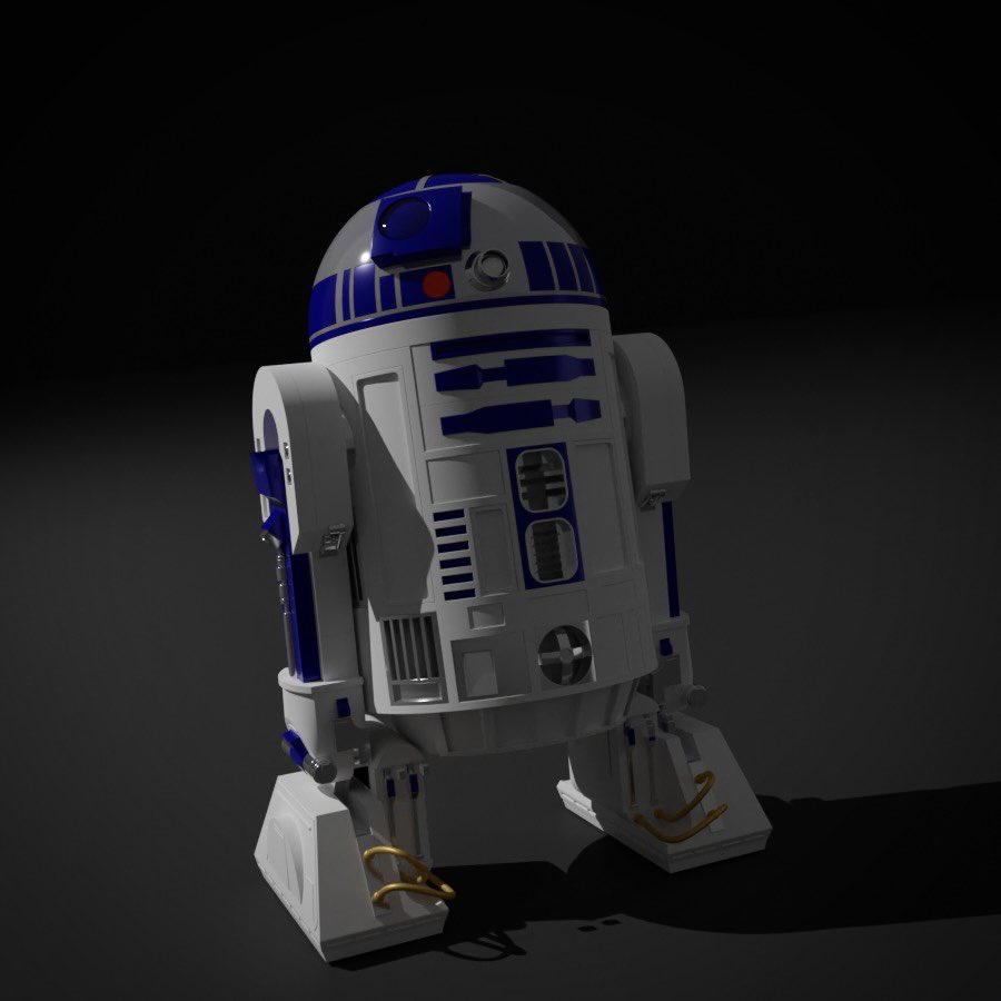 leicudelia's tweet photo. rhinoで作ったR2-D2をblenderでレンダリング

rhino→blenderのワークフローを勉強したいなぁ。

テクスチャ、マテリアルも色々調整したい。。

#Rhinoceros 
#blender #blender初心者 #b3d
#スターウォーズの日 #MayThe4thBeWithYou #MayThe4th #StarWarsDay #スターウォーズ #StarWars #今日は何の日 https://t.co/fk2k9wDW5R
