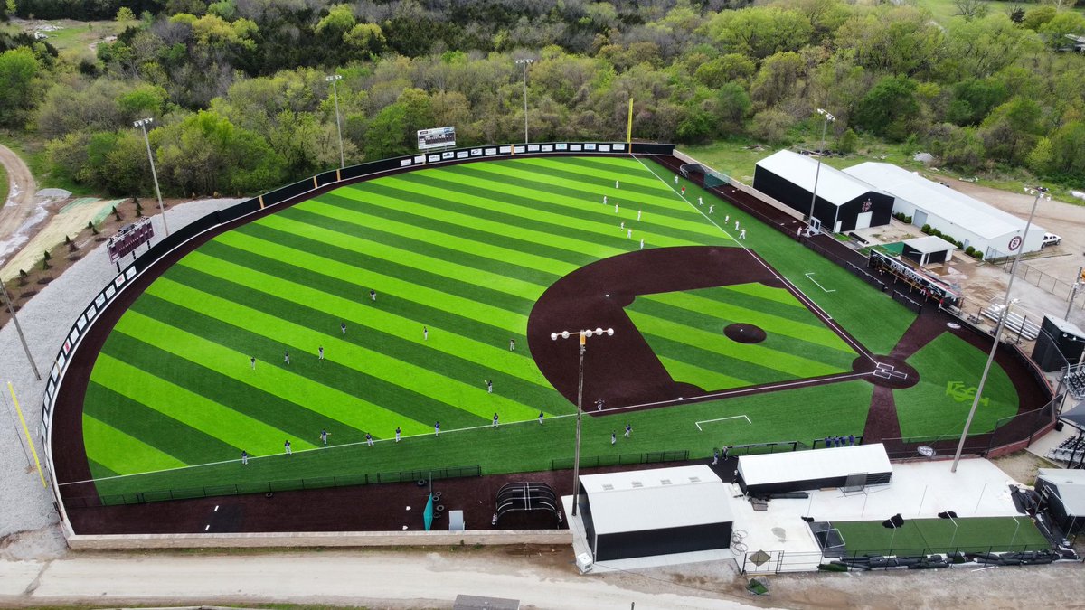 Some new drone photos of our newly installed turf by <a href="/MidAmericaSC/">Mid-America Sports Construction</a> <a href="/AstroTurfUSA/">AstroTurf</a>