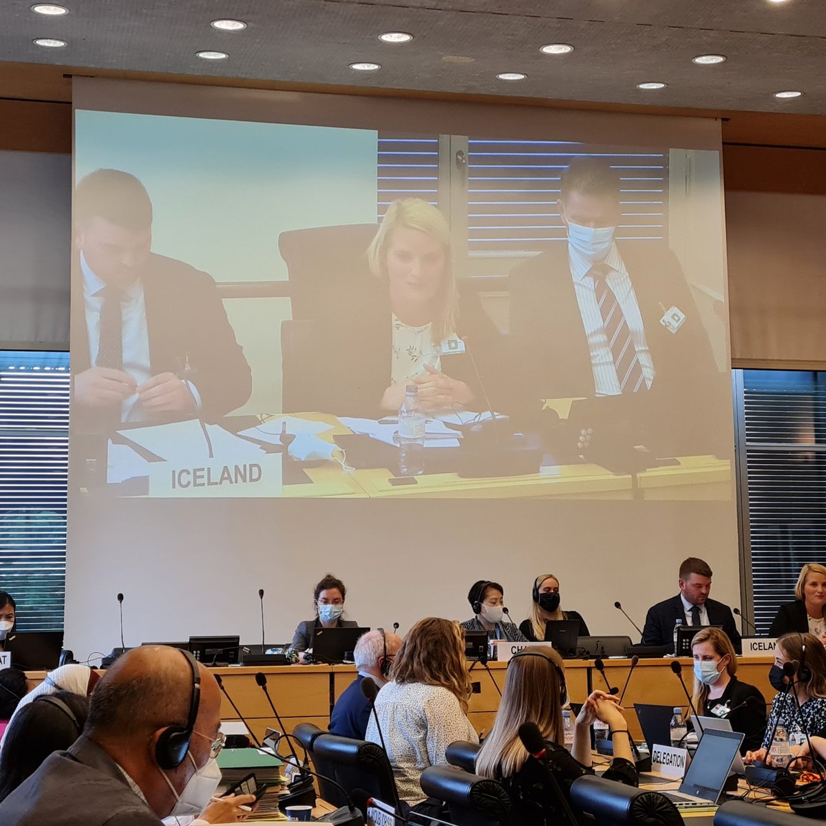 Constructive dialogue on children’s rights with the distinguished high level delegation of Iceland 🇮🇸🇮🇸🇮🇸 present in Geneva to report on the strong progress made on implementation of #uncrc