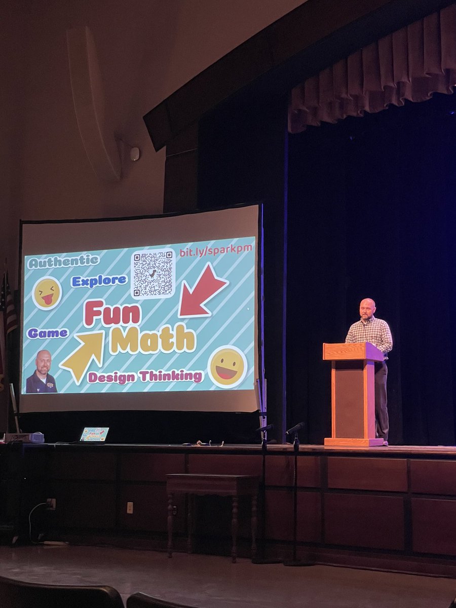 @HollandSchools’ own @EdTechMcMillan presenting at #TIFtalks today… tools to make math an experience 🙌🏼
