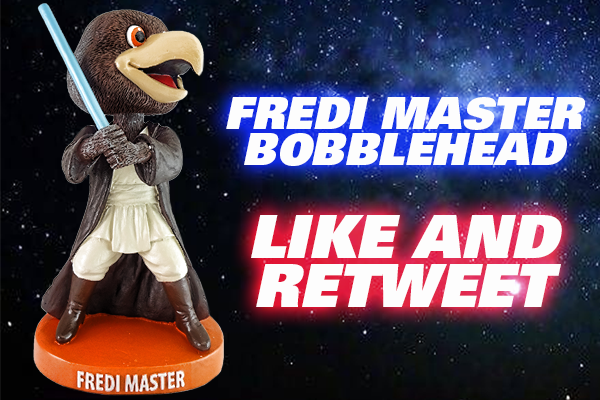 BGScreechTeam's tweet photo. #MayThe4thBeWithYou 

Giving away TWO Fredi Master Bobbleheads! 
✅Like
✅Retweet
Leave a Star Wars GIF (for extra credit) https://t.co/NWE7UV9BAk
