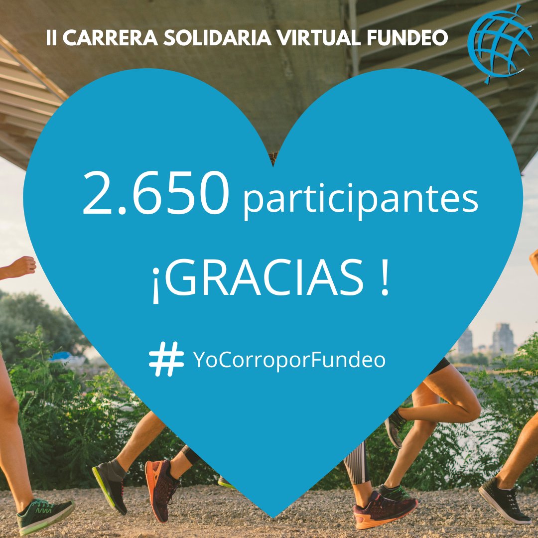 Gracias a todos por darnos vuestro tiempo y vuestro apoyo. Gracias por lo que vuestro esfuerzo supone para los proyectos de FundEO. Gracias por todo.

#YocorroporFundeo #Fundeo #ONG #Carrerasolidaria #fundaciones @FETeresiana @MTA_Esp @PrTeresianaEurp @pjvteresiana_eu