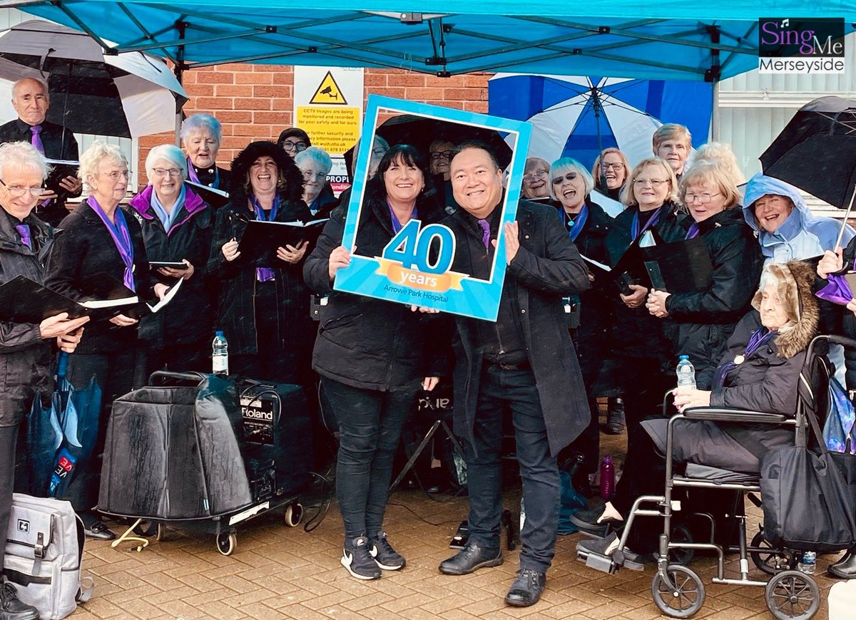Proud to be singing for Arrowe Park Hospital’s 40th birthday on 4th May 2022! The multi award winning SingMe Merseyside - be part of something bigger #singmemerseyside #choir #entertainment #livemusic #performance #charityfundraising #liverpool #merseyside #wirral #billyhui