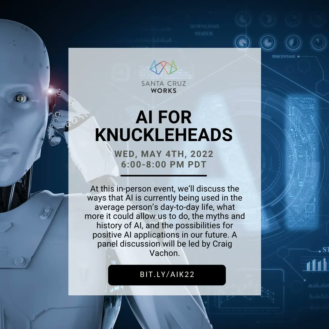 HAPPENING TODAY! Join us for live music, networking, and a discussion on all things AI! eventbrite.com/e/ai-for-knuck…