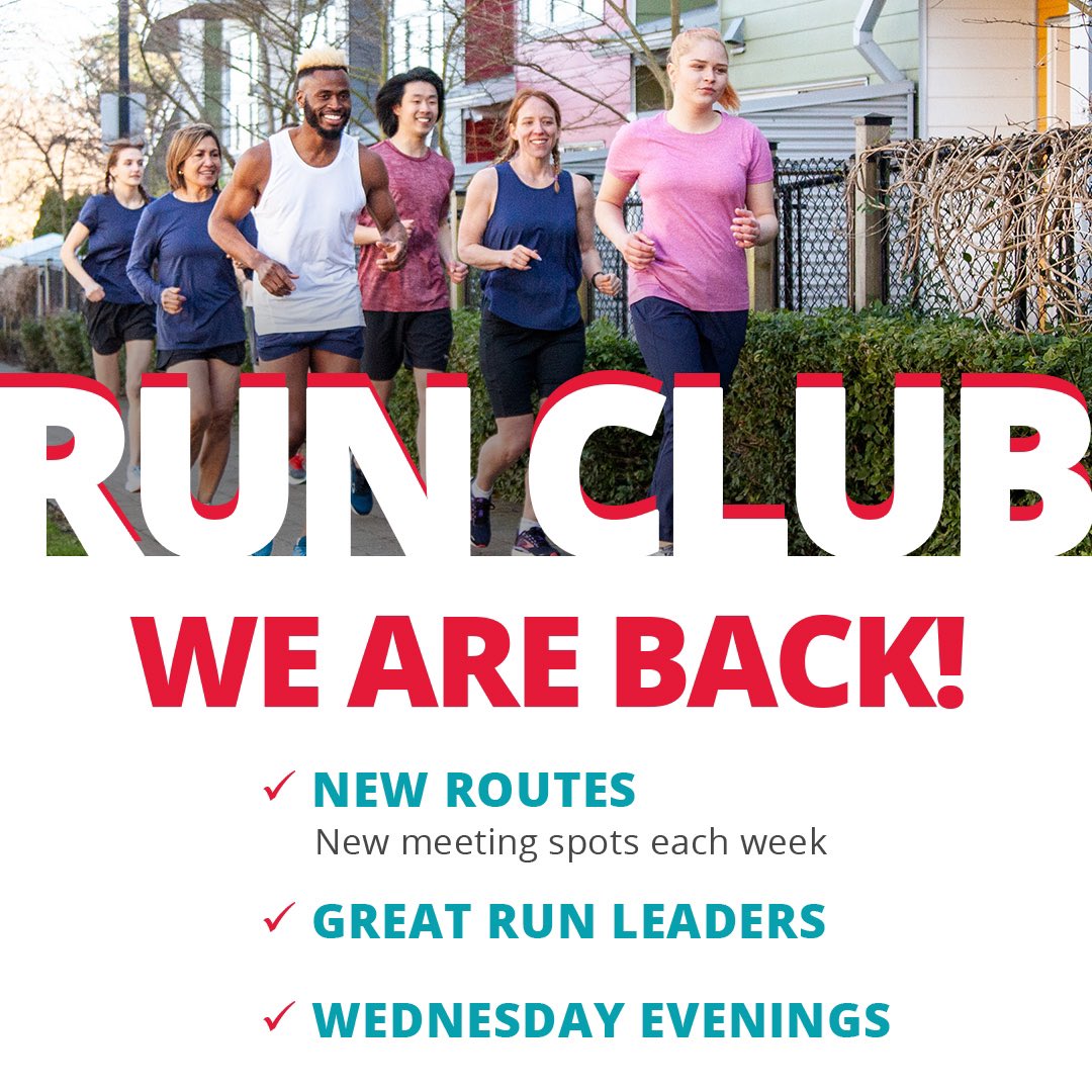 DenmanRunners's tweet photo. It’s Run Club Wednesday!
Come join us today at 6:00 PM in David Lam Park (near the washrooms). We will be running a fun, easy 5K along the False Creek Seawall in Yaletown.  Bananas welcome!
#RunWithRR #RunClubWednesday #RunningRoom https://t.co/cWaaWqRjP3