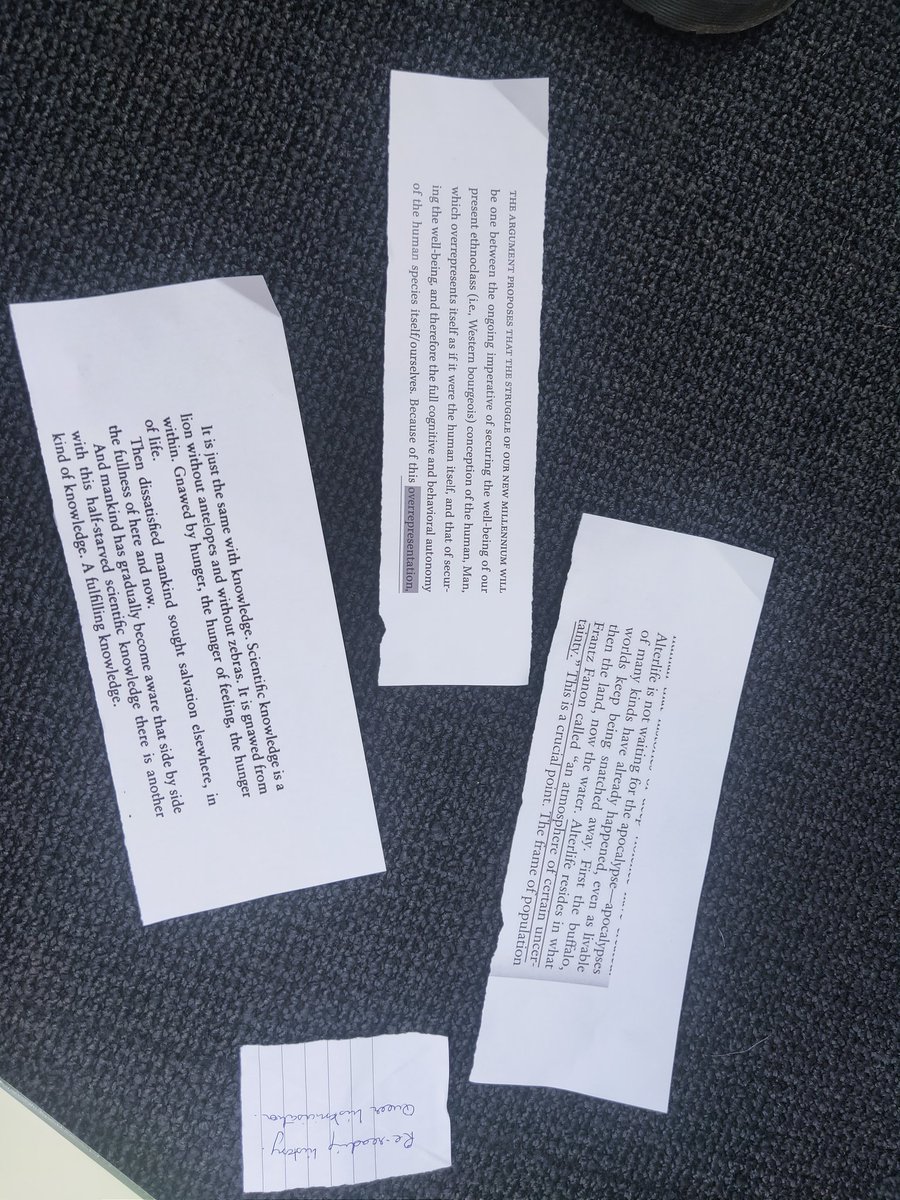 An amazing workshop on decolonial methods! A lot of thinking going on in the process...

#SpringIntoMethods @sgsah @strath_fem @UoE_genderED @SocSciScotland