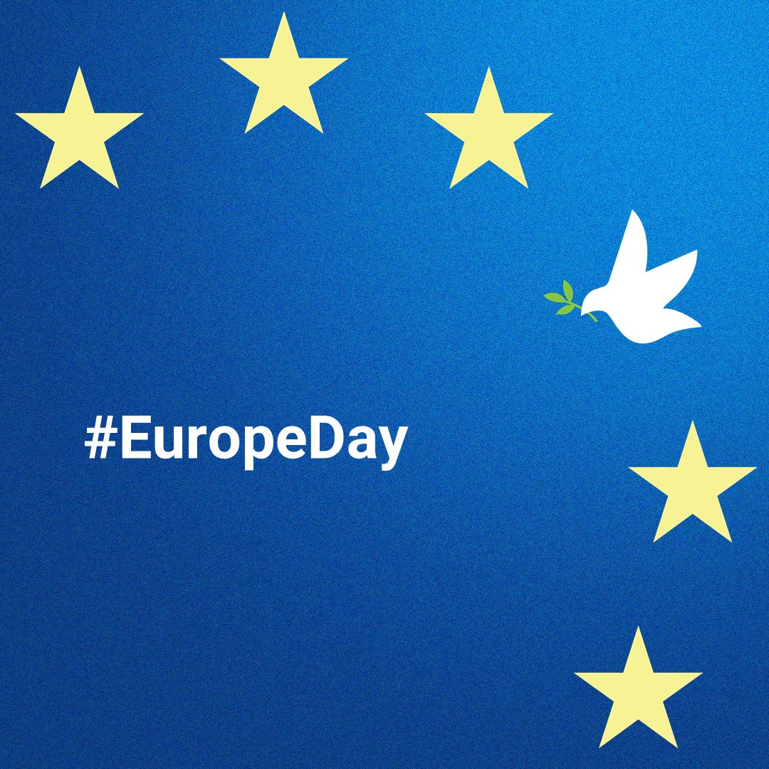 EUErasmusPlus's tweet photo. The European Union is a peace project. 

We, Europeans, are determined to share a peaceful future based on common values. Human dignity, freedom, equality and solidarity are at the heart of who we are and what we stand for, in the EU and beyond.

Happy #EuropeDay! https://t.co/PVrIxW41PW