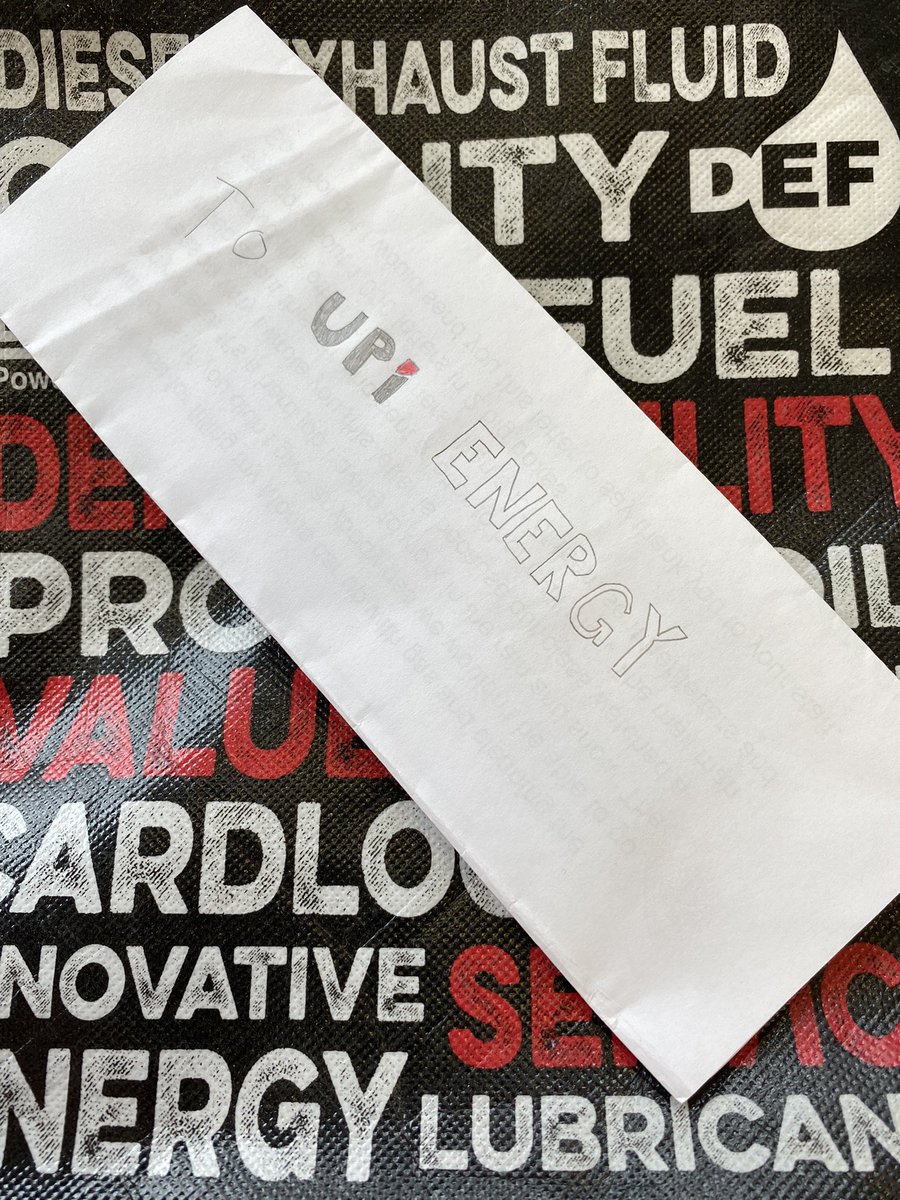 Seaforth_UPI's tweet photo. Got a very special letter delivered to the gas station today. https://t.co/FCc4mqXxD2