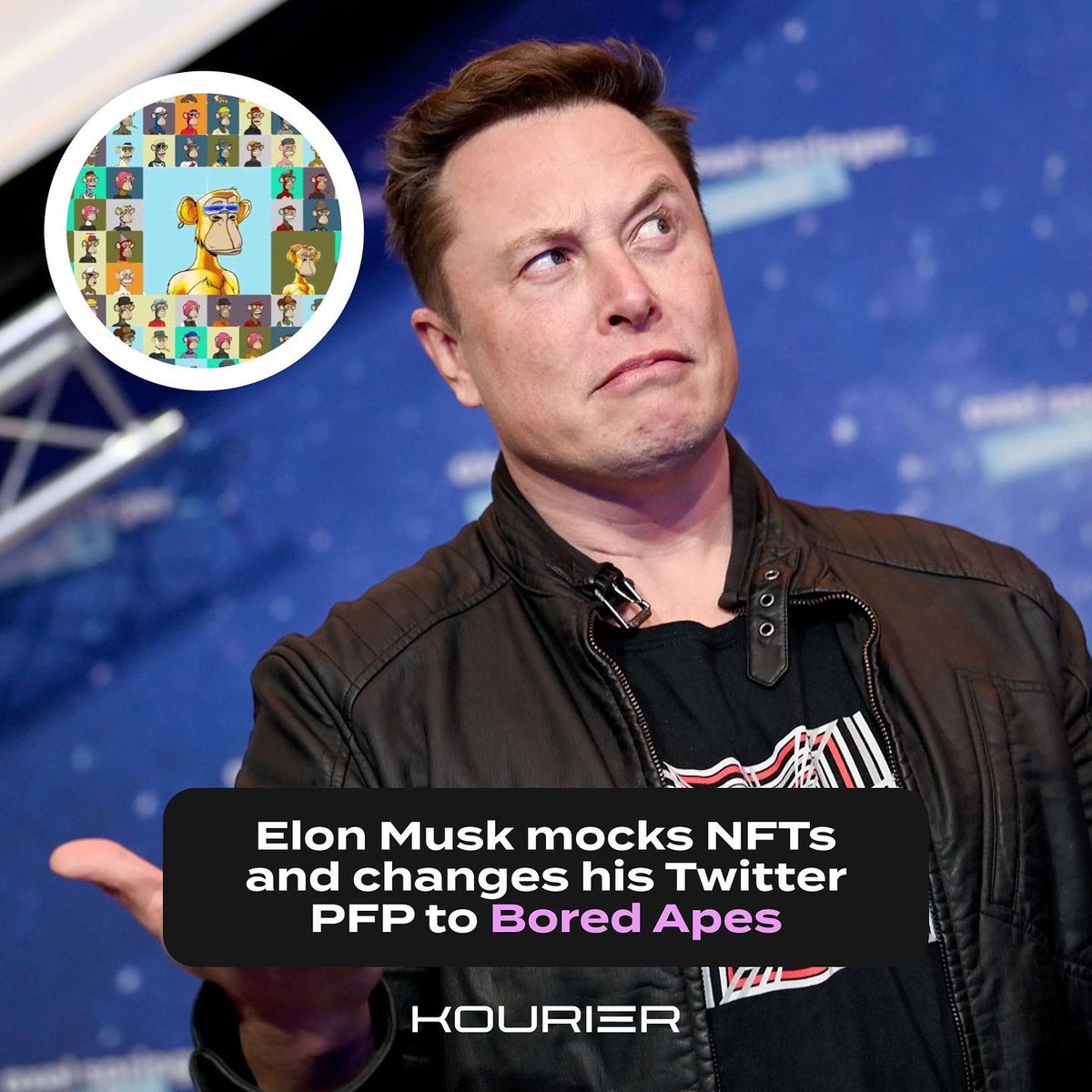 We say <a href="/elonmusk/">Elon Musk</a> is mocking us, but really he just put the NFT community front and center in front of 90 million people (85m of which are probably bots).