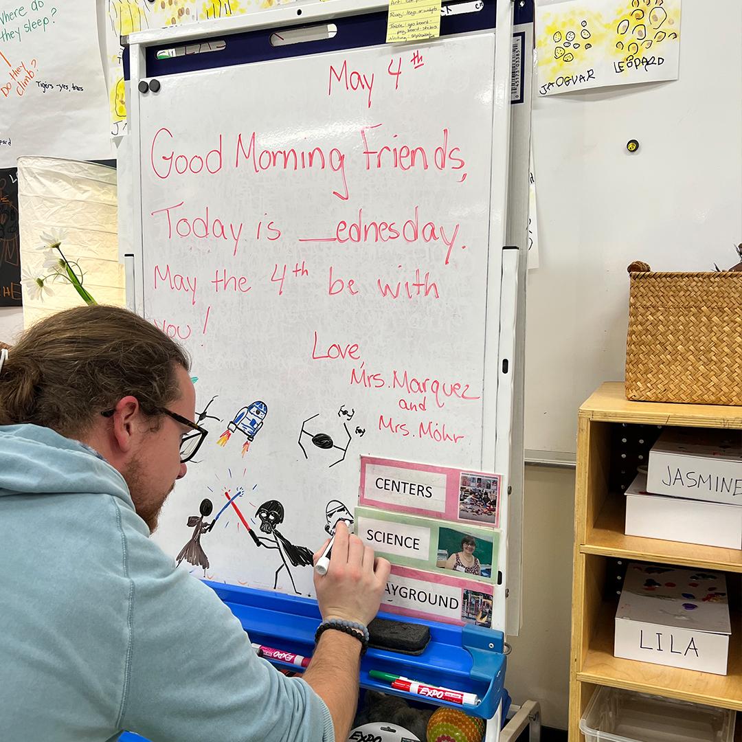 stannesschool's tweet photo. It's #GalaxyGivingDay and what a day it's been already! Hula hoop contests, the Millennium Falcon appearance, space jams, and more to come! Go to https://t.co/vALddwqF4L for more info! https://t.co/OKeGtVSgIt