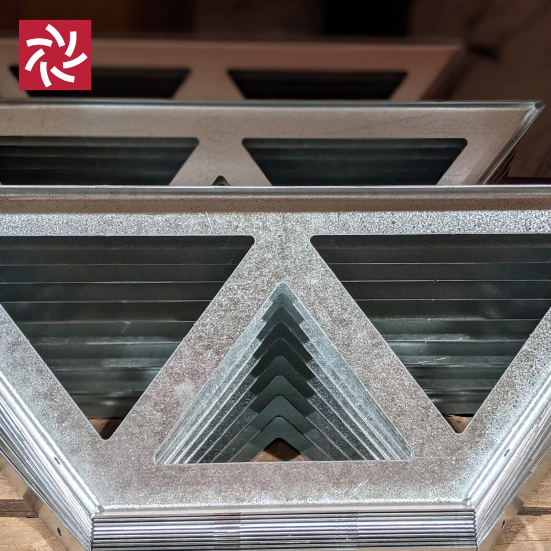 Shop Shapes - These are not parts for Darth Vader's helmet.  They are motor supports for the COOK Mobile Air Cleaner lorencookco.news/pay 
May the 4th be with you!  #shopshapes #hvaclife #ventilation #StarWarsDay #MayThe4thBeWithYou