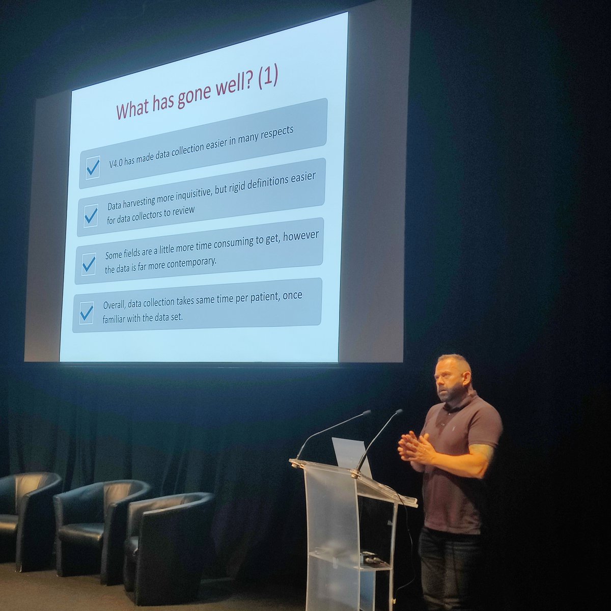 ICNARC's tweet photo. Great to hear from Martin Johnson @ccs_sth about early experiences of Version 4.0 of the Case Mix Programme dataset #CMPAM22 https://t.co/ISvQTPgPnz