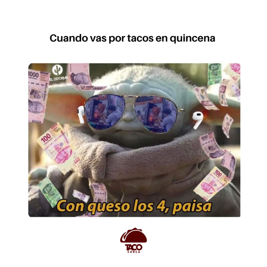 TacoCerca's tweet photo. Yeah Baby!
Tacolover empoderado.
#Tacolover #taocerca https://t.co/VZYXh6uOJK