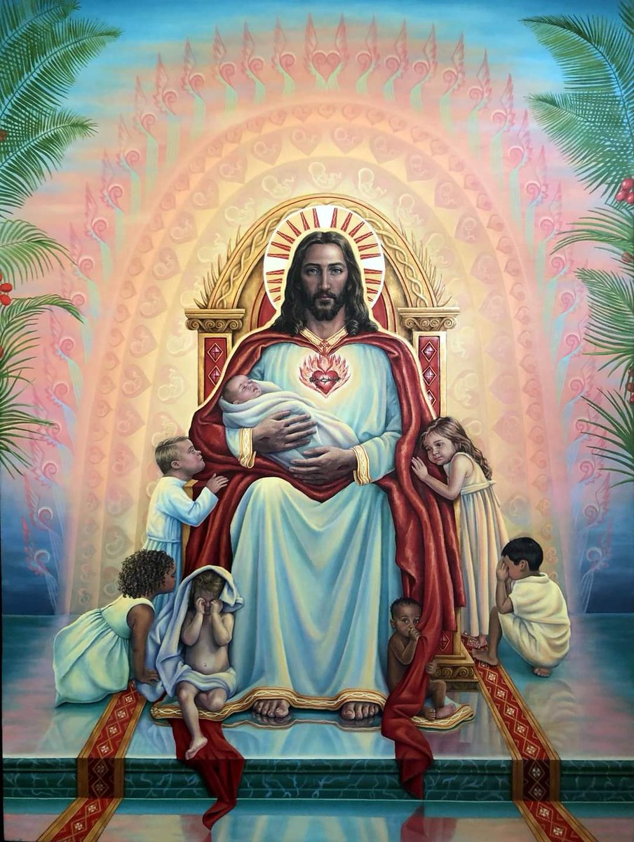 Sachinettiyil's tweet image. A powerful Pro-Life art entitled, "They are with Me now."