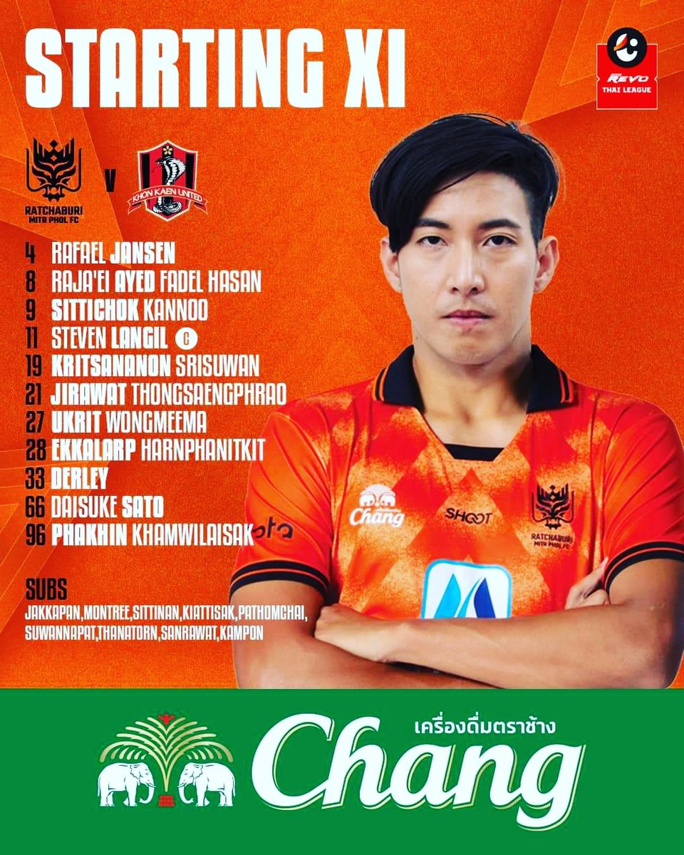 tonoclub_'s tweet photo. #Chang_StartingXI
รายชื่อ 11 ผู้เล่นตัวจริงของทัพ "ราชันมังกร" #no.96 #Phakin @mootono_pk ราชบุรี มิตรผล เอฟซี ราชบุรี มิตรผล เอฟซี พบ ขอนแก่น ยูไนเต็ด
วันพุธที่ 4 พฤษภาคม 2565 เวลา 18:00 น. ณ มิตรผล สเตเดียม
ถ่ายทอดสดทาง AIS Play
#RATCHABURIMITRPHOLFC
#MATCHDAY
#THAILEAGUE https://t.co/klVtaa4uTY
