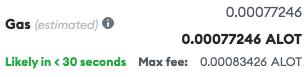 .@dexalotcom test subnet is just as expected: It's fast and has low fees ($0.0007). 

Looking forward to their prod subnet launch.