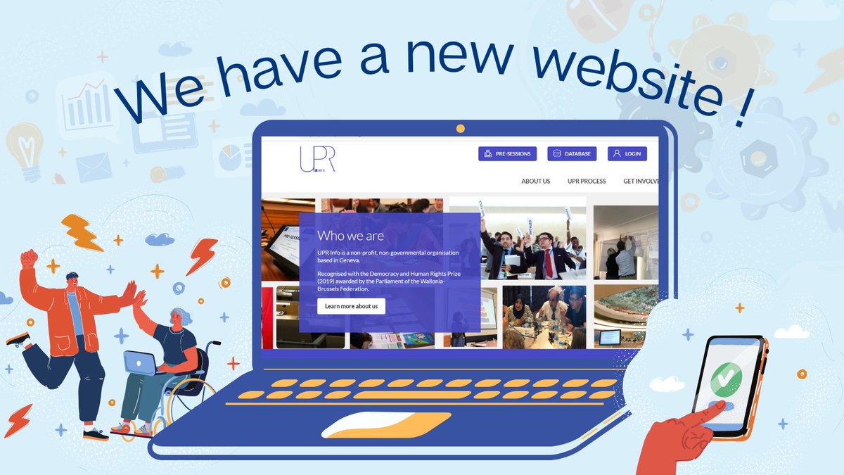 We are excited to announce that OUR NEW WEBSITE IS NOW LIVE! 🤩

Available in English, French &amp; Spanish! 🥳

Check it out👇
upr-info.org/en