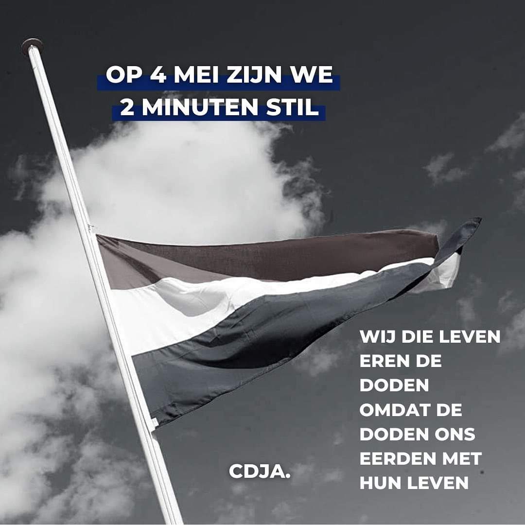 CDJA_NHN's tweet photo. Vandaag staan we stil bij alle gevallenen sinds de Tweede Wereldoorlog die hebben gestreden voor onze vrijheid. In Nederland, maar ook voor hen die recent vochten en stierven voor vrijheid in Europa. https://t.co/8yolXPO9nd