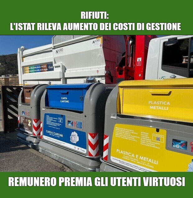RIFIUTI: L'ISTAT RILEVA AUMENTO DEI COSTI DI GESTIONE.
 👉Ma #Remunero "premia" gli utenti virtuosi.