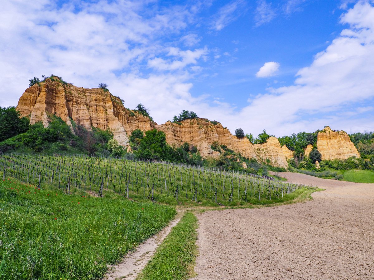 girovagate's tweet photo. Le Balze del Valdarno, la piccola "Monument Valley di noantri"! 
Tra i paesaggi più belli e meno noti della #Toscana, sono formazioni argillose e ghiaiose a strati, alte fino a 90 metri!
Le conoscevate?
➡️https://t.co/cvZHSQ0209 https://t.co/IrG6urMIUe