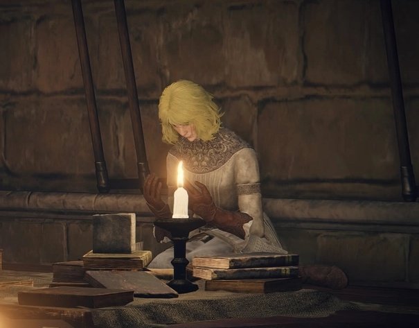 It's been a long day, she just want to crawl into her cot.