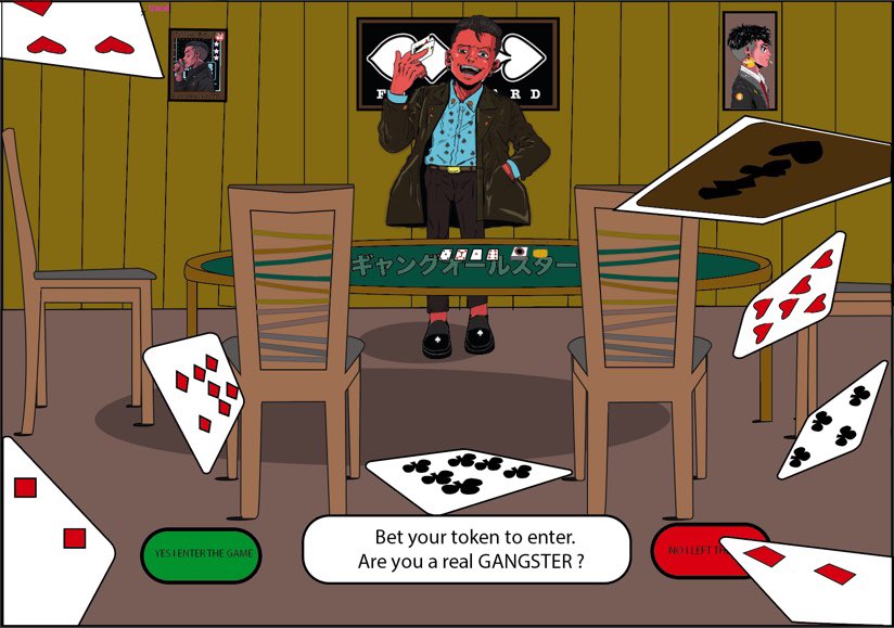 herve_letournel's tweet photo. Welcome in the gambling space Will you be brave enough to play against ACED @gangsterallstar 
@3antar_eth @0xInuarashi @0xRimuru_eth @Jesture_0 @jokerspite 
@aroundtheduang @Skew_view @Cryptovius1 
I hope you like my work,real gansta will never stop support 🏴‍☠️❤️
#GASisWATCHING https://t.co/kYpWMUcvRp