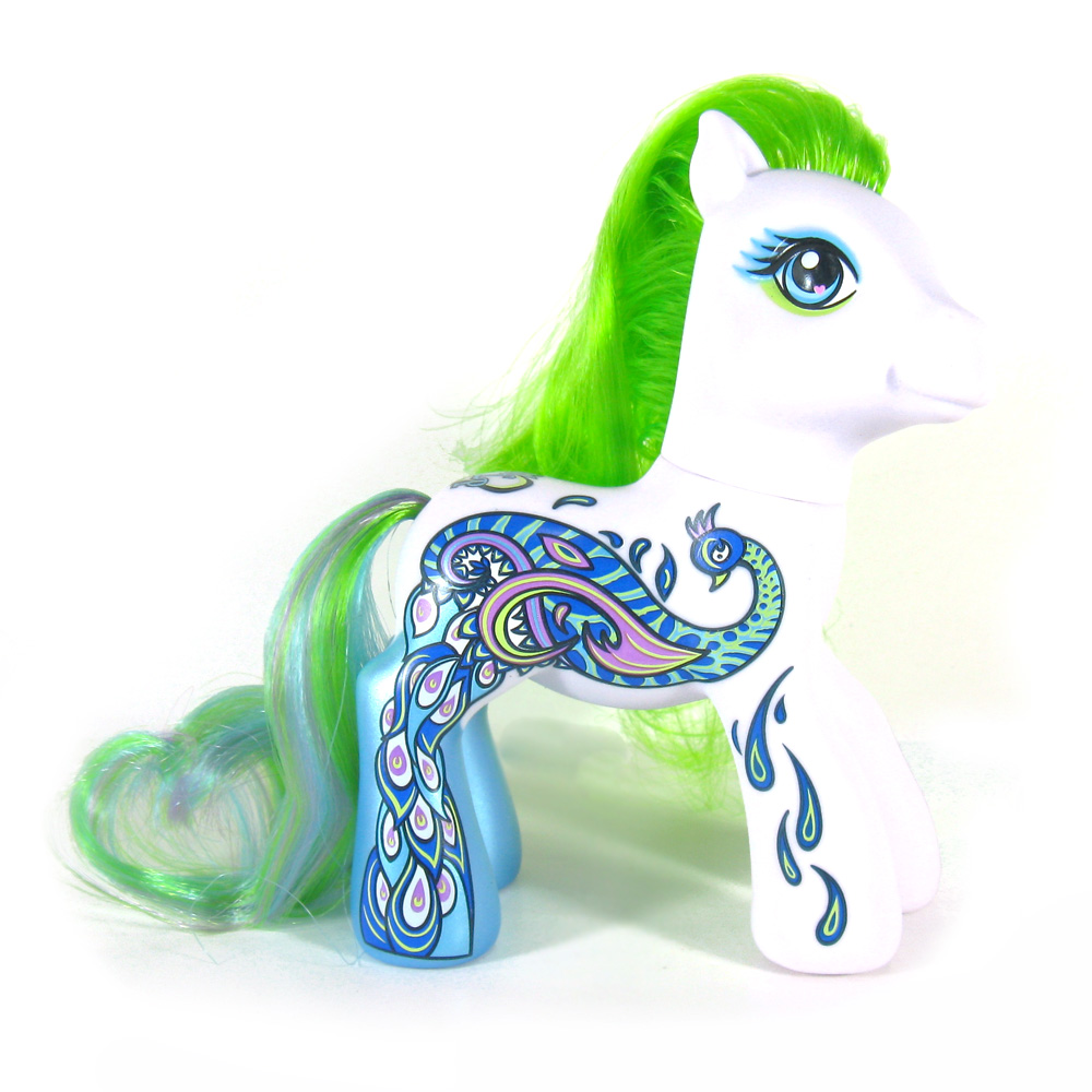 RT @dailymlpfigures: Gen 3 Peacock Pony | 2009 - Exclusives MLP Fair https://t.co/0t6PDvJB1i