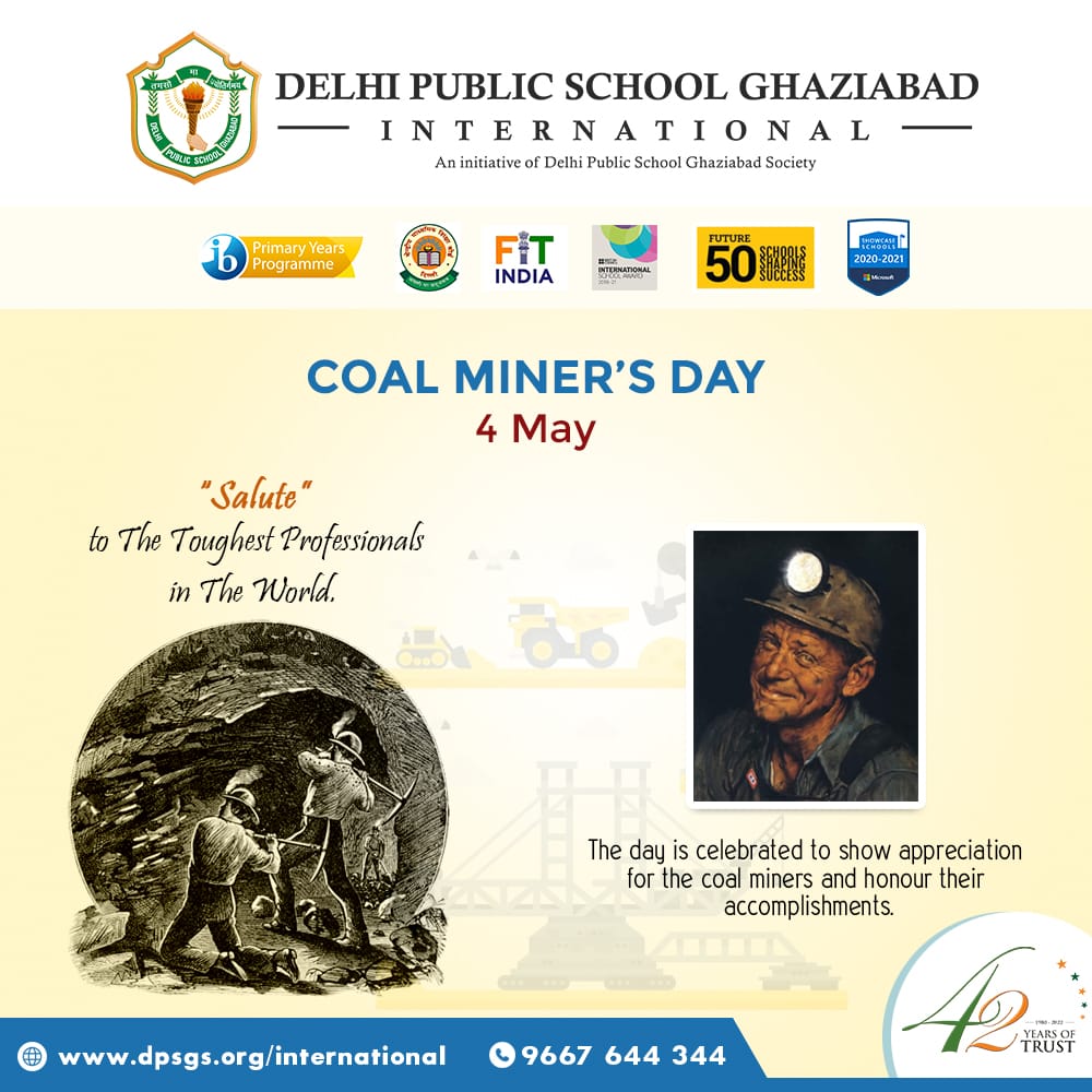 #WeAreDPSG #DPSGIBestSchoolinGhaziabad #SalutingCoalMiners #CoalMinersDay