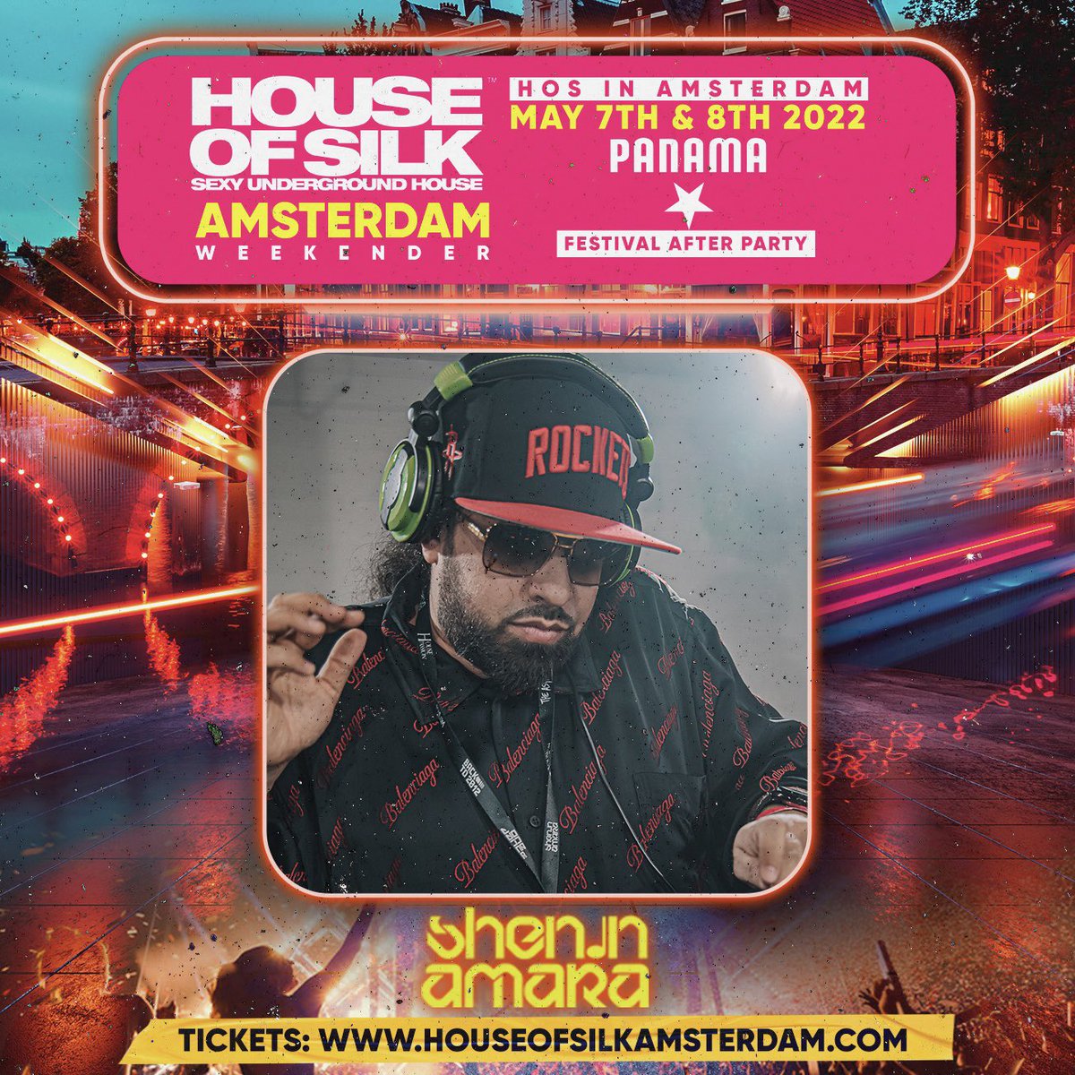 SheninAmaraDJ's tweet photo. This week the team are in Amsterdam for @HOUSEOFSILKPR โ๏ธ๐ณ๐ฑ The only place to be after Music On Festival ๐ช Tickets on https://t.co/qpnGQqkwkz #WeekenderBender ๐คช https://t.co/HCDvGP9PhT