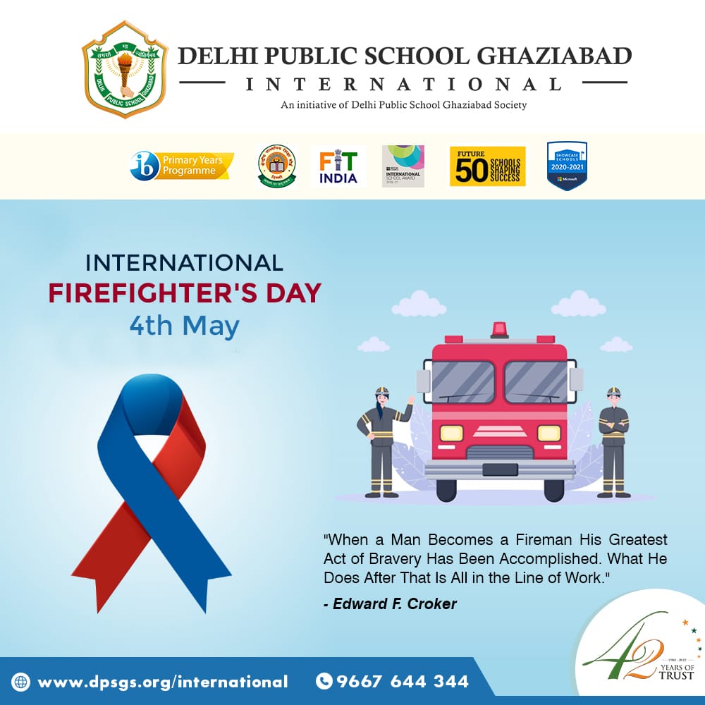 #DPSGSociety #DPSGIBestSchoolinGhaziabad #Celebrating #InternationalFirefightersDay