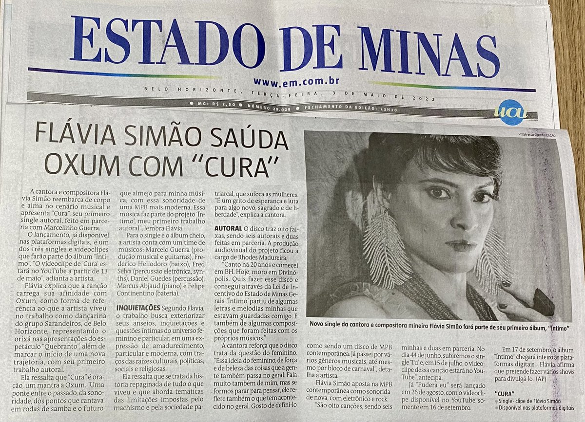 flaviasimaoofic's tweet photo. Olha eu… 😍 #cura #lancamento #flaviasimao #single #estadodeminas #musica https://t.co/2IqkBNaCEn