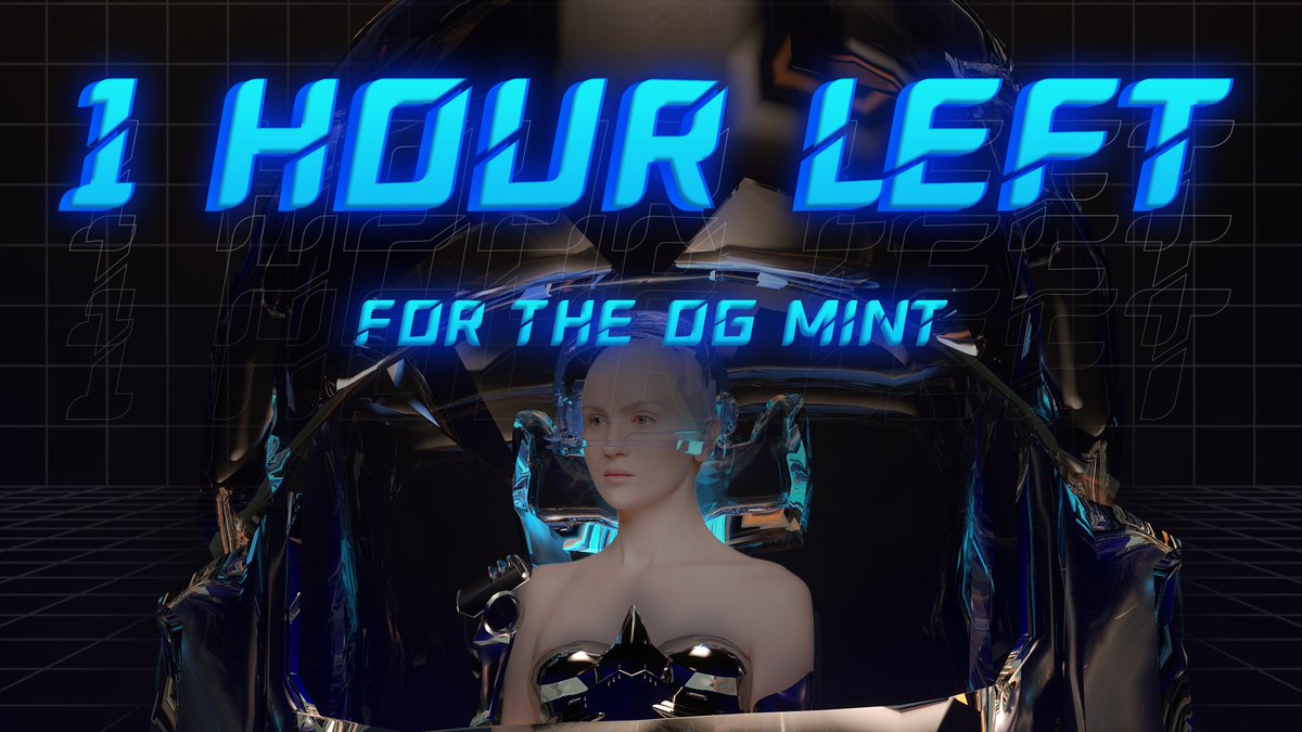 HALONFTOFFICIAL's tweet photo. 🔥𝟏 𝐇𝐎𝐔𝐑🔥

✨Fams, are you ready? ✨

🚨Only 𝐎𝐍𝐄 𝐇𝐎𝐔𝐑 𝐋𝐄𝐅𝐓 for the OG MINT!🚨
#NFT #NFTArt #Mint #Metaverse #3D https://t.co/YnT7wem52y
